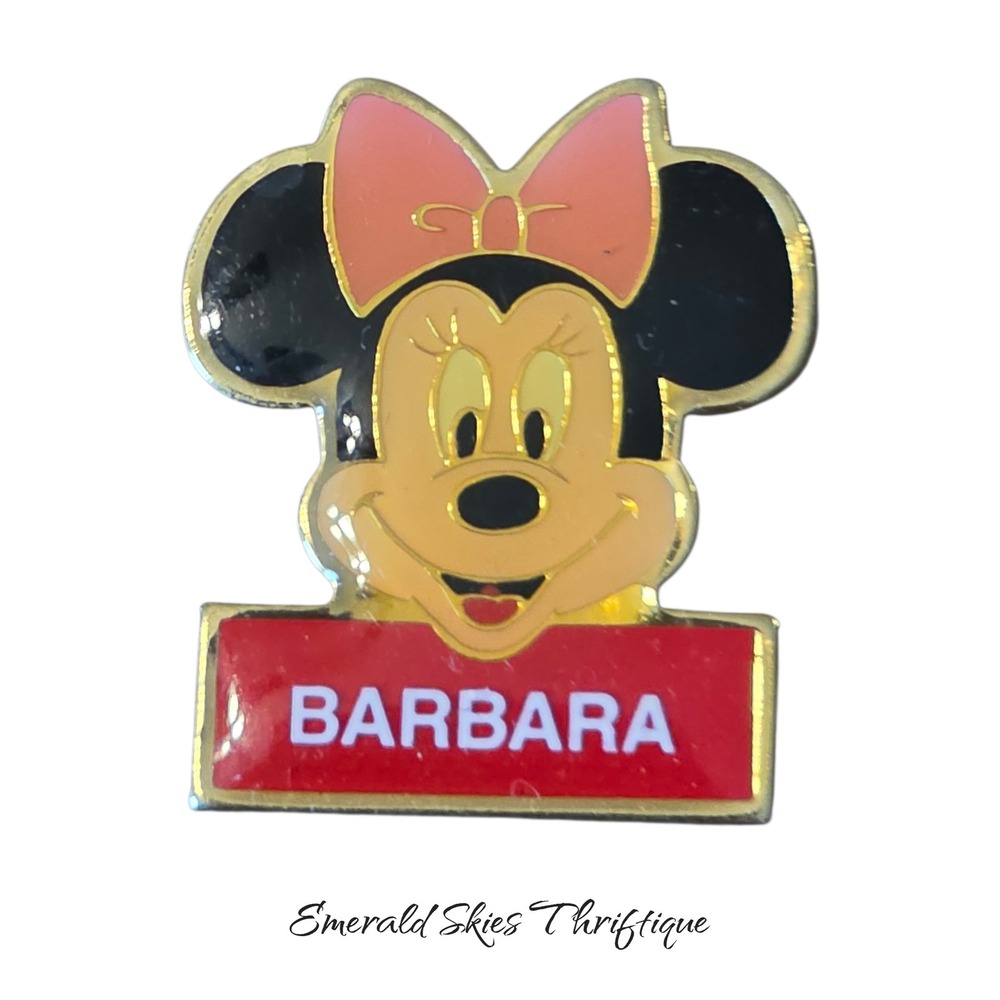 Vintage Minnie Mouse Barbara pin. Free shipping